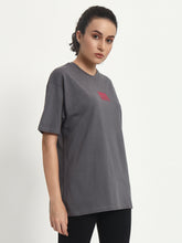 NRNS Grey & Magenta Oversized T-shirt