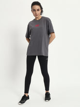 NRNS Grey & Magenta Oversized T-shirt