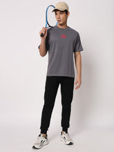 NRNS Grey & Magenta Oversized T-shirt