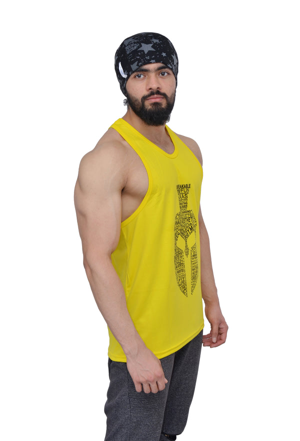 Neon Yellow Typography Performance Stringer