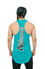 Caribbean Teal & Black Spartan Quote Arc Stringer