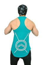 Caribbean Teal & White Bow Down Arc Stringer