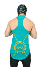 Caribbean Teal & Yellow Bow Down Arc Stringer