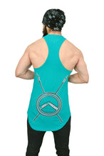 Caribbean Teal & Black Bow Down Arc Stringer