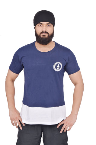 Navy Blue Dual Drop T-Shirt