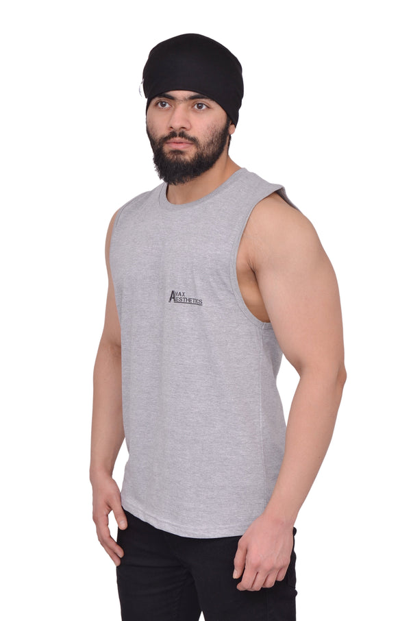 Platinum Grey Oversized Cutoff