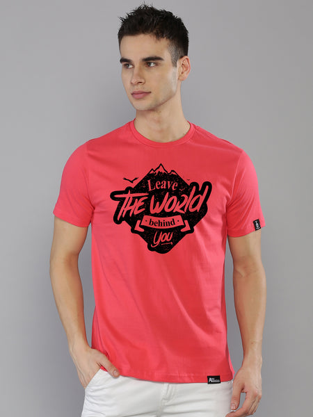 Pink Leave The World Acti Life T-shirt
