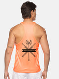 Neon Orange Meet Me At The Gym Performance Stringer