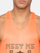 Neon Orange Meet Me At The Gym Performance Stringer