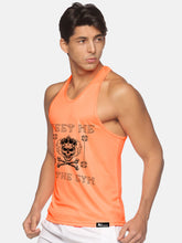 Neon Orange Meet Me At The Gym Performance Stringer