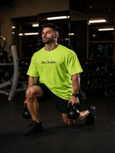 Sword Wings Gym Oversized T-Shirt – Neon Green/Black – image 3