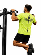 Sword Wings Gym Oversized T-Shirt – Neon Green/Black – image 5