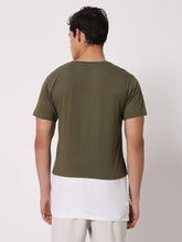 Olive Green Dual Drop T-Shirt