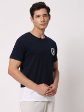 Navy Blue Dual Drop T-Shirt