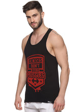 Black Excuses Don't Build Muscles Pastel Stringer