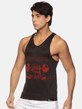 Black & Red Conquer Performance Stringer