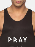 Black Pray For These Gains Performance Stringer