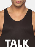 Black Talk Less Lift More Performance Stringer