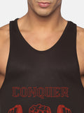 Black & Red Conquer Performance Stringer