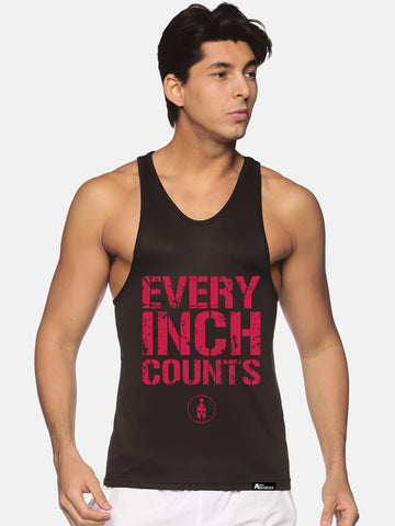 Black & Red Every Inch Counts Performance Stringer