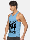 Ice Blue Talk Less Lift More Performance Stringer