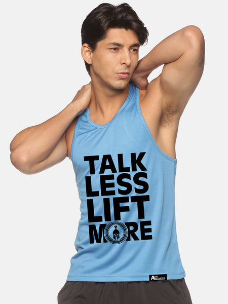 Ice Blue Talk Less Lift More Performance Stringer