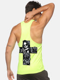 Neon Green Pray For These Gains Performance Stringer