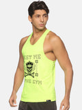 Neon Green Meet Me At The Gym Performance Stringer