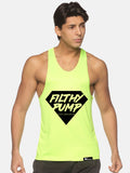 Neon Green Filthy Pump Performance Stringer