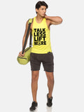 Neon Yellow Talk Less Lift More Performance Stringer