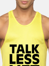 Neon Yellow Talk Less Lift More Performance Stringer