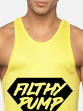 Neon Yellow Filthy Pump Performance Stringer
