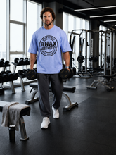 Spartan Helmet Gym Oversized T-Shirt – Periwinkle/Black – image 2