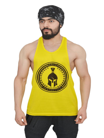 Neon Yellow Big Logo Performance Stringer