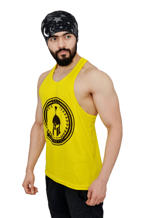 Neon Yellow Big Logo Performance Stringer