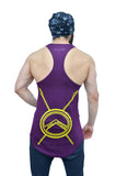 Concord Purple & Yellow Bow Down Arc Stringer