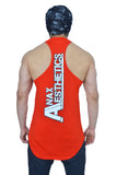 Rising Red & White Spartan Quote Arc Stringer