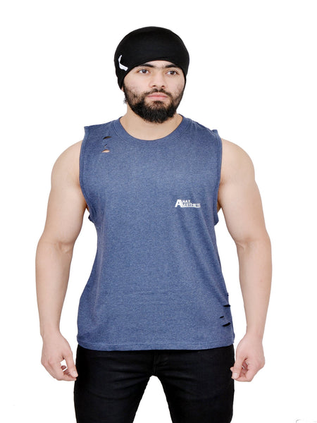 Duke Blue Oversized Cutoff (Distressed)