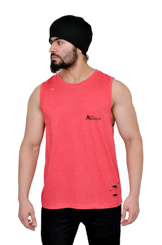 Rising Red Oversized Cutoff (Distressed)